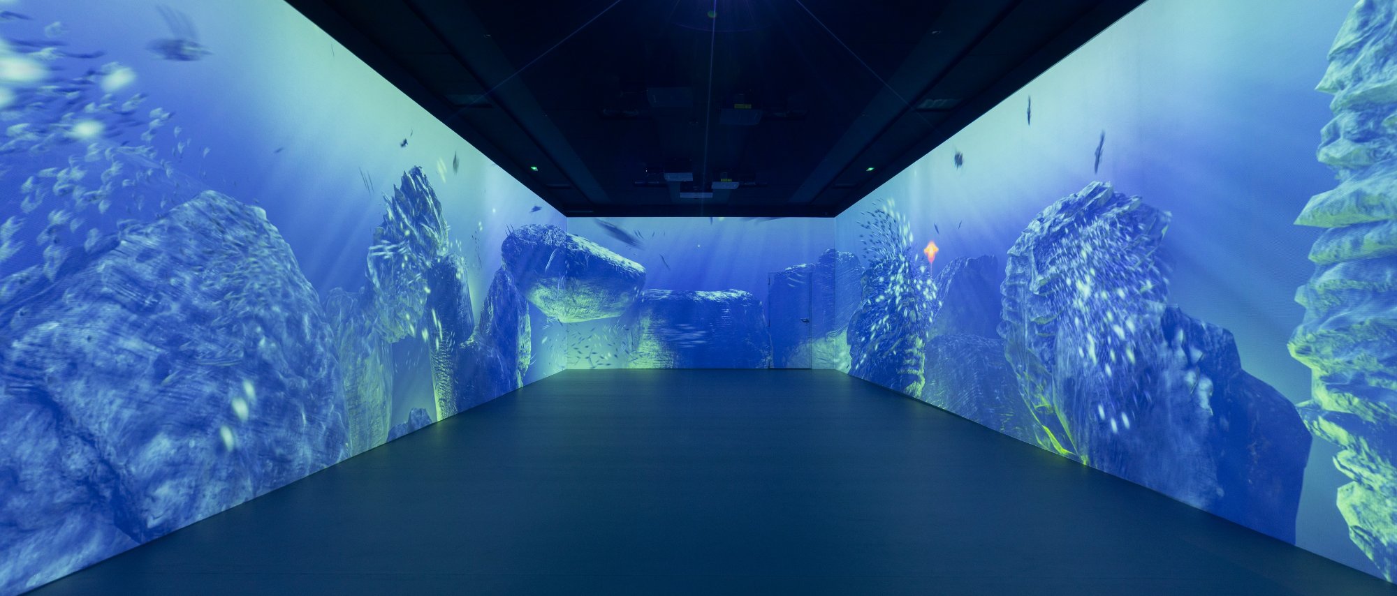 SABDA immersive room with 360 degree projections